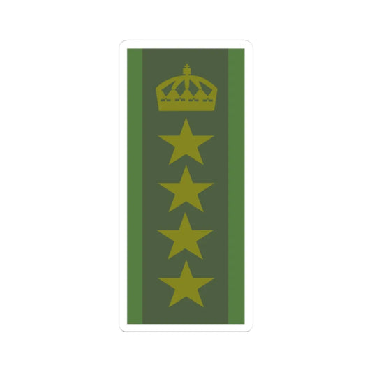 SWE Överste 1. graden (Sweden) (Military Rank) STICKER Vinyl Kiss-Cut Decal 2 Inch White - The Sticker Space