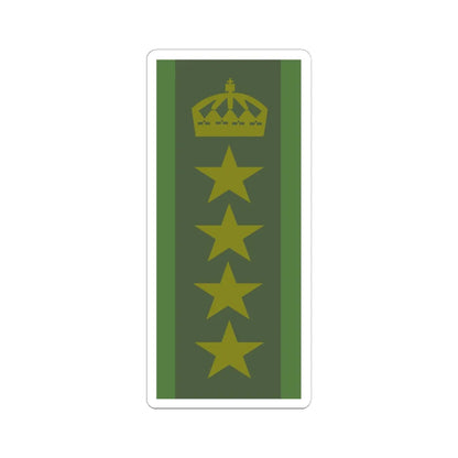 SWE Överste 1. graden (Sweden) (Military Rank) STICKER Vinyl Kiss-Cut Decal 6 Inch White - The Sticker Space
