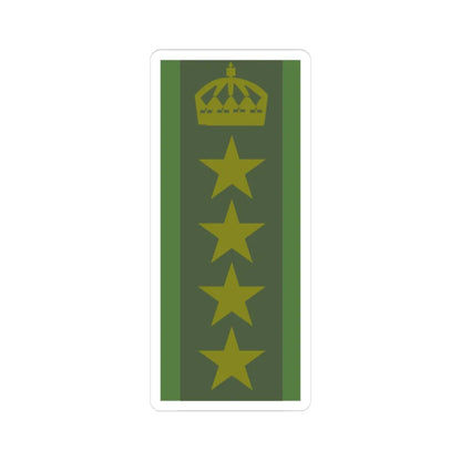 SWE överste1 (Sweden) (Military Rank) STICKER Vinyl Kiss-Cut Decal 3 Inch White - The Sticker Space