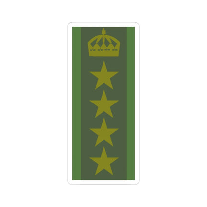 SWE överste1 (Sweden) (Military Rank) STICKER Vinyl Kiss-Cut Decal 4 Inch White - The Sticker Space