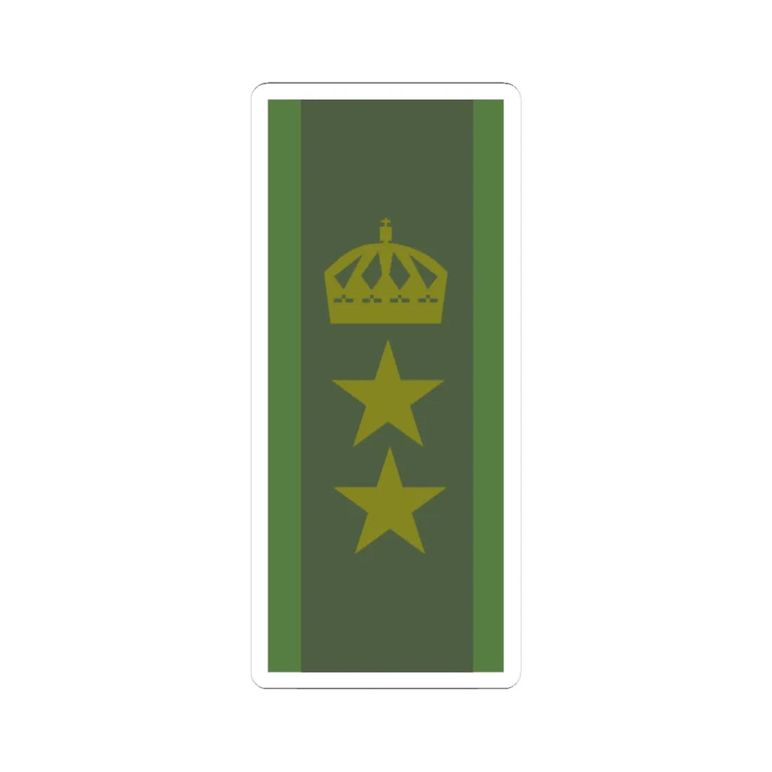 SWE överstelöjtnant (Sweden) (Military Rank) STICKER Vinyl Kiss-Cut Decal 4 Inch White - The Sticker Space