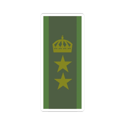 SWE överstelöjtnant (Sweden) (Military Rank) STICKER Vinyl Kiss-Cut Decal 4 Inch White - The Sticker Space