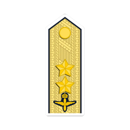 Sweden AirForce OF 7 (Sweden) (Military Rank) STICKER Vinyl Kiss-Cut Decal 2 Inch White - The Sticker Space