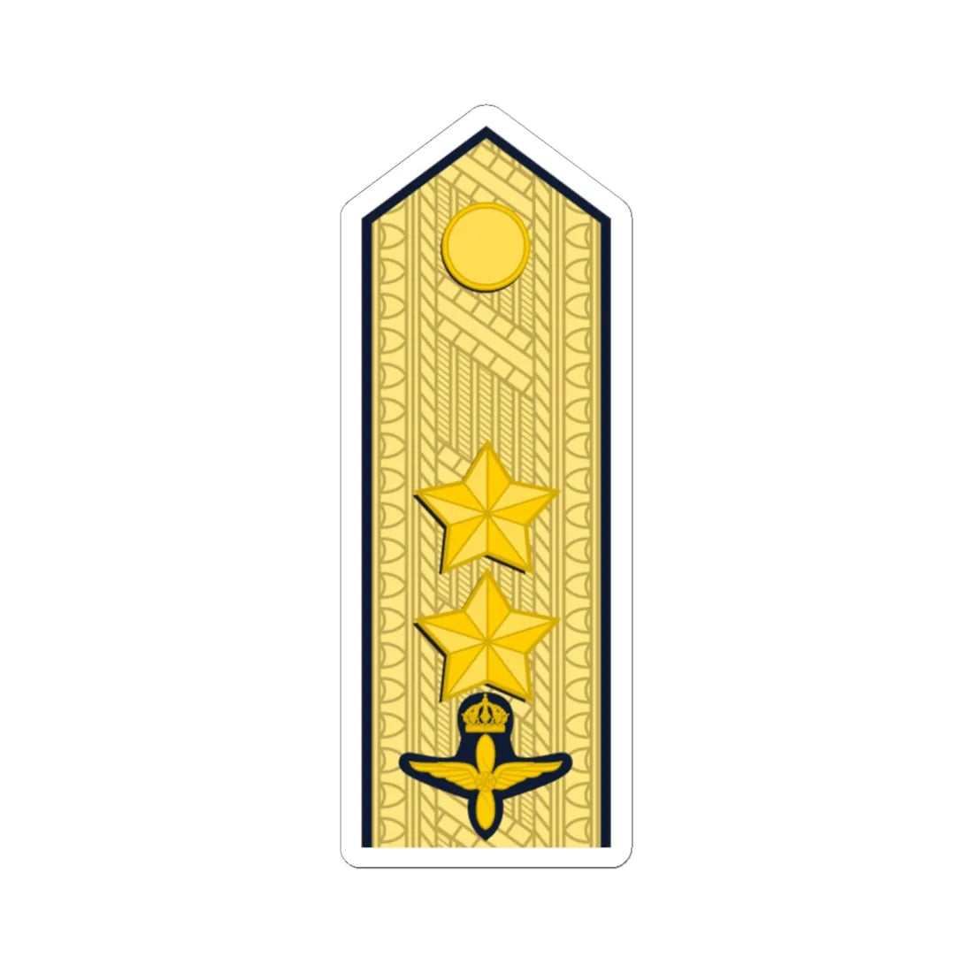 Sweden AirForce OF 7 (Sweden) (Military Rank) STICKER Vinyl Kiss-Cut Decal - The Sticker Space