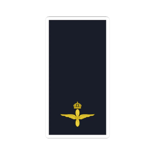 Sweden AirForce OR 1a 2019 (Sweden) (Military Rank) STICKER Vinyl Kiss-Cut Decal 2 Inch White - The Sticker Space