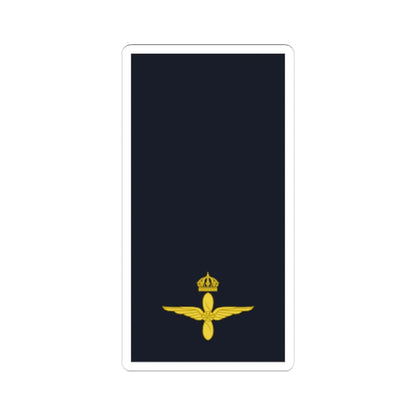 Sweden AirForce OR 1a 2019 (Sweden) (Military Rank) STICKER Vinyl Kiss-Cut Decal 6 Inch White - The Sticker Space