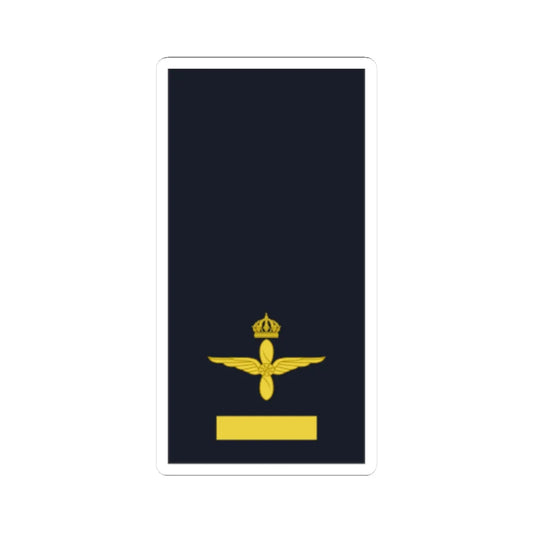 Sweden AirForce OR 1b 2019 (Sweden) (Military Rank) STICKER Vinyl Kiss-Cut Decal 2 Inch White - The Sticker Space