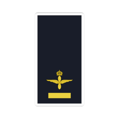 Sweden AirForce OR 1b 2019 (Sweden) (Military Rank) STICKER Vinyl Kiss-Cut Decal 3 Inch White - The Sticker Space