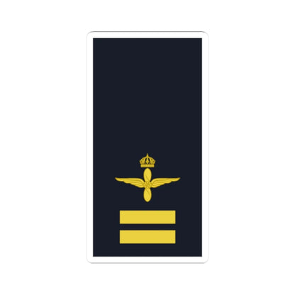 Sweden AirForce OR 1c 2019 (Sweden) (Military Rank) STICKER Vinyl Kiss-Cut Decal 2 Inch White - The Sticker Space