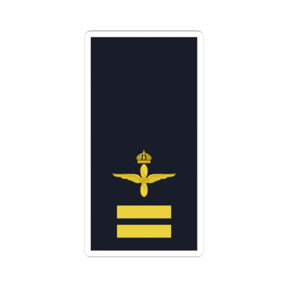 Sweden AirForce OR 1c 2019 (Sweden) (Military Rank) STICKER Vinyl Kiss-Cut Decal 3 Inch White - The Sticker Space