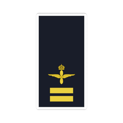 Sweden AirForce OR 1c 2019 (Sweden) (Military Rank) STICKER Vinyl Kiss-Cut Decal 4 Inch White - The Sticker Space