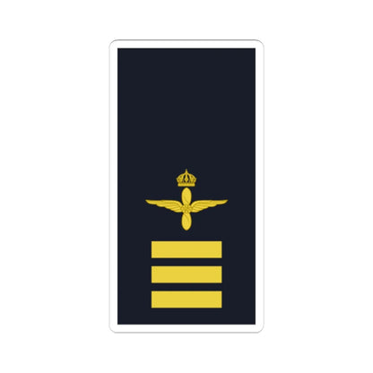 Sweden AirForce OR 2a 2019 (Sweden) (Military Rank) STICKER Vinyl Kiss-Cut Decal 6 Inch White - The Sticker Space