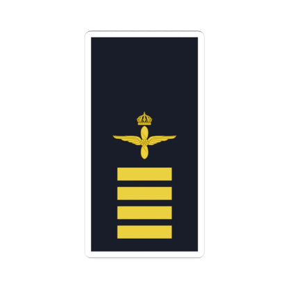 Sweden AirForce OR 2b 2019 (Sweden) (Military Rank) STICKER Vinyl Kiss-Cut Decal 3 Inch White - The Sticker Space