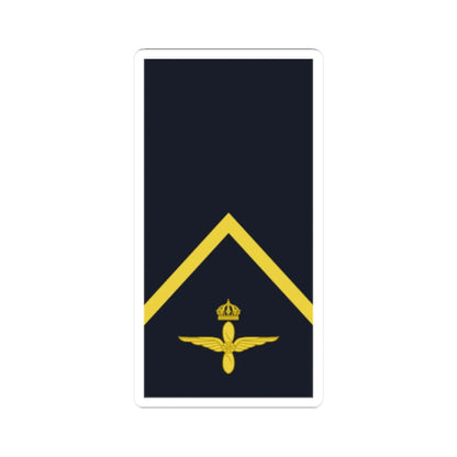 Sweden AirForce OR 3 2019 (Sweden) (Military Rank) STICKER Vinyl Kiss-Cut Decal - The Sticker Space