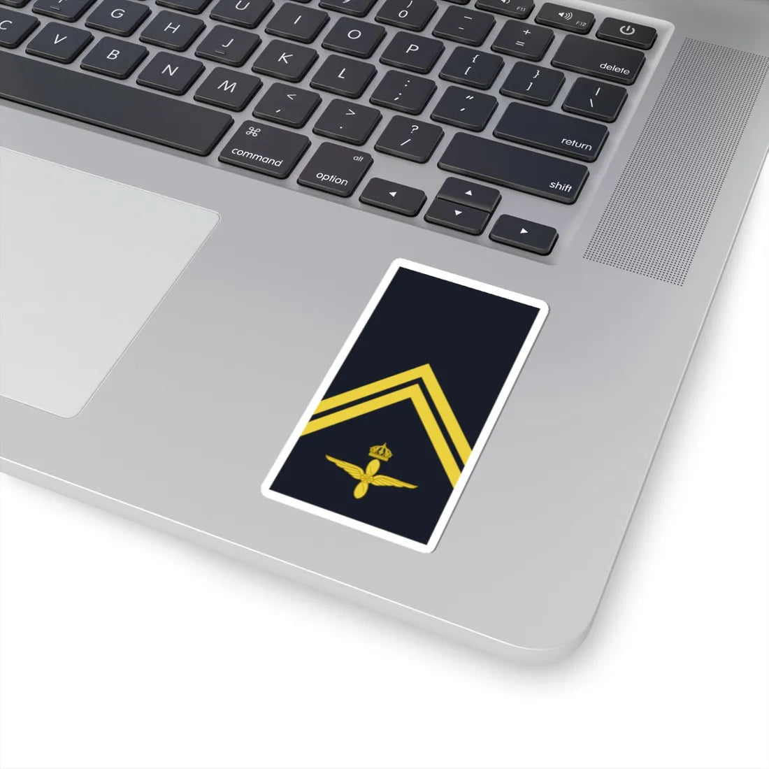 Sweden AirForce OR 4 2019 (Sweden) (Military Rank) STICKER Vinyl Kiss-Cut Decal - The Sticker Space