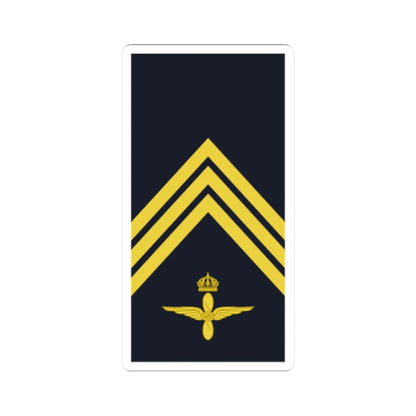 Sweden AirForce OR 5a 2019 (Sweden) (Military Rank) STICKER Vinyl Kiss-Cut Decal 2 Inch White - The Sticker Space