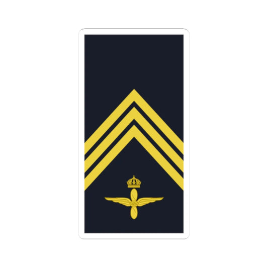 Sweden AirForce OR 5a 2019 (Sweden) (Military Rank) STICKER Vinyl Kiss-Cut Decal 2 Inch White - The Sticker Space