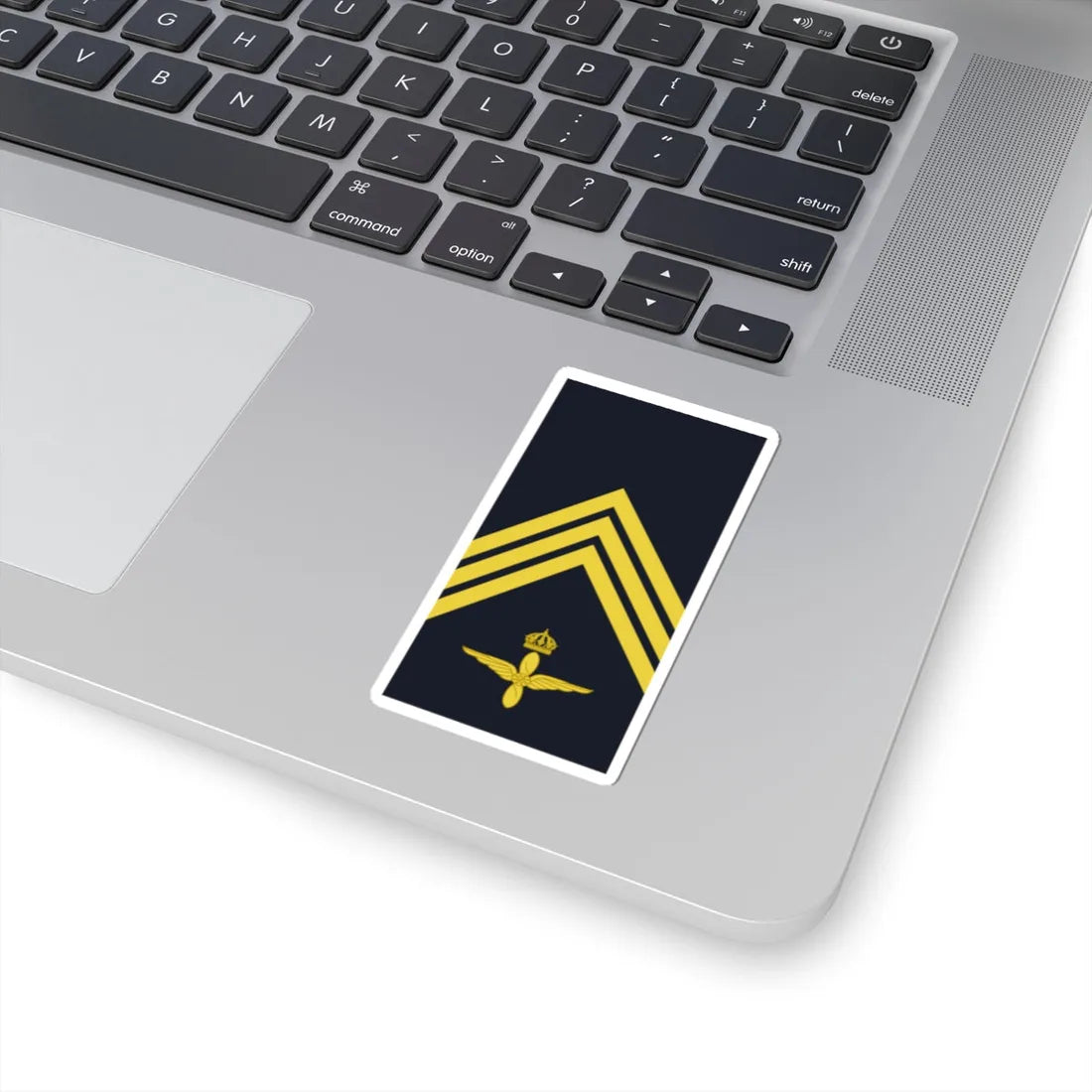 Sweden AirForce OR 5a 2019 (Sweden) (Military Rank) STICKER Vinyl Kiss-Cut Decal - The Sticker Space
