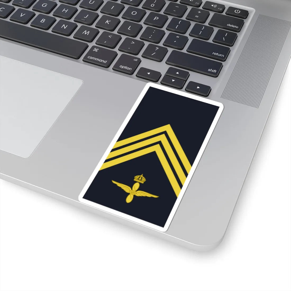 Sweden AirForce OR 5a 2019 (Sweden) (Military Rank) STICKER Vinyl Kiss-Cut Decal - The Sticker Space