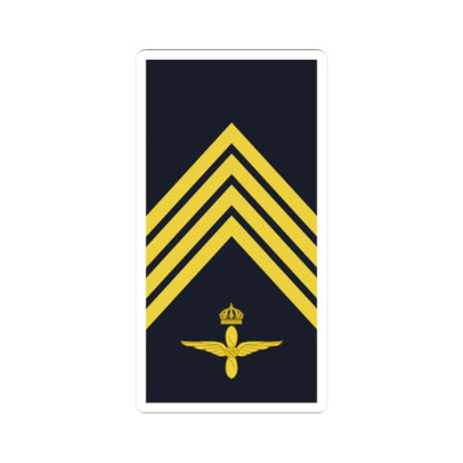 Sweden AirForce OR 5b 2019 (Sweden) (Military Rank) STICKER Vinyl Kiss-Cut Decal 2 Inch White - The Sticker Space