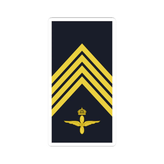 Sweden AirForce OR 5b 2019 (Sweden) (Military Rank) STICKER Vinyl Kiss-Cut Decal 2 Inch White - The Sticker Space