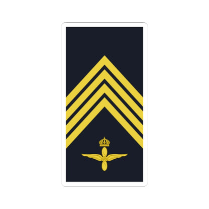 Sweden AirForce OR 5b 2019 (Sweden) (Military Rank) STICKER Vinyl Kiss-Cut Decal 3 Inch White - The Sticker Space