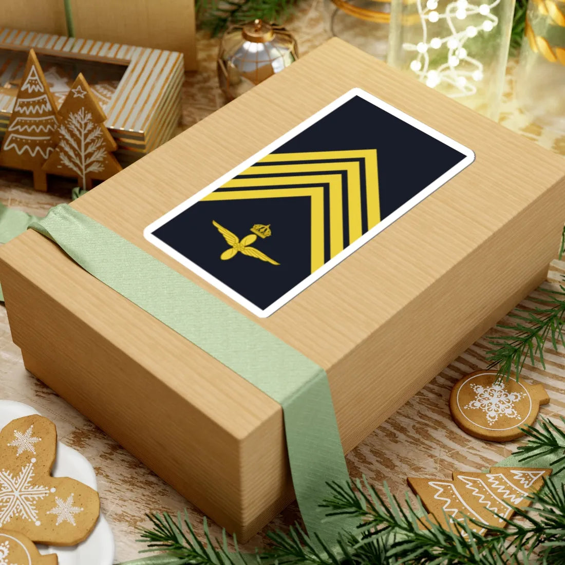 Sweden AirForce OR 5b 2019 (Sweden) (Military Rank) STICKER Vinyl Kiss-Cut Decal - The Sticker Space