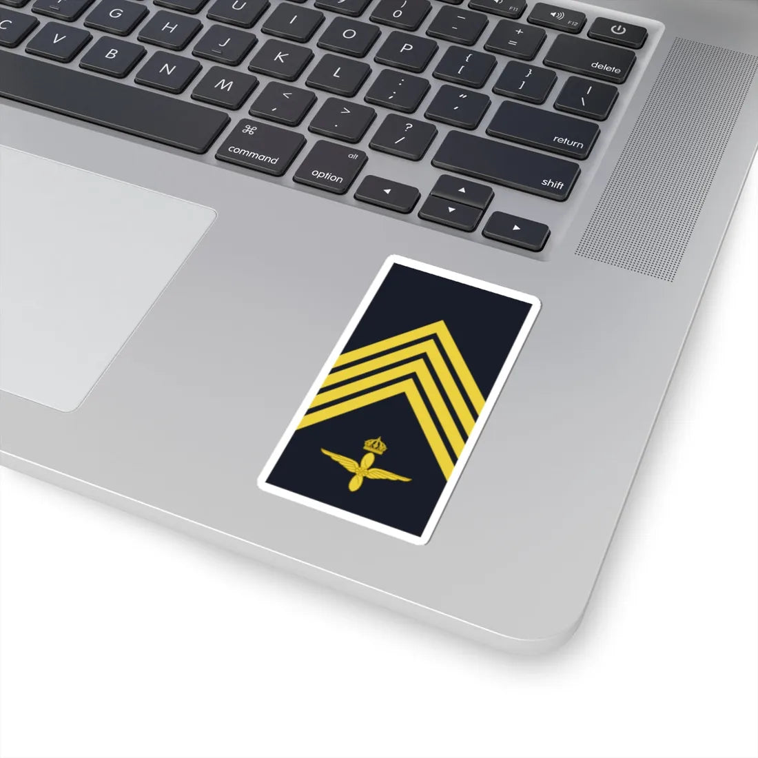 Sweden AirForce OR 5b 2019 (Sweden) (Military Rank) STICKER Vinyl Kiss-Cut Decal - The Sticker Space