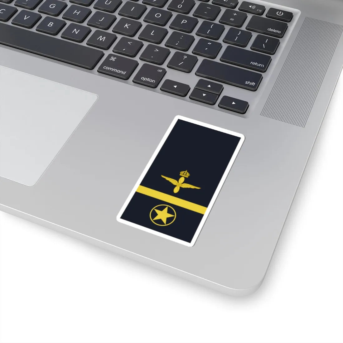 Sweden AirForce OR 6a 2019 (Sweden) (Military Rank) STICKER Vinyl Kiss-Cut Decal - The Sticker Space