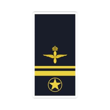 Sweden AirForce OR 6b 2019 (Sweden) (Military Rank) STICKER Vinyl Kiss-Cut Decal 2 Inch White - The Sticker Space