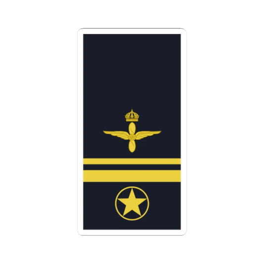 Sweden AirForce OR 6b 2019 (Sweden) (Military Rank) STICKER Vinyl Kiss-Cut Decal 2 Inch White - The Sticker Space