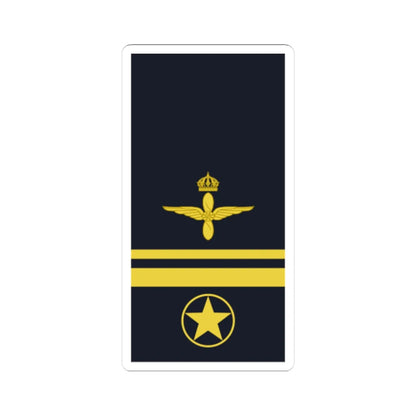 Sweden AirForce OR 6b 2019 (Sweden) (Military Rank) STICKER Vinyl Kiss-Cut Decal 3 Inch White - The Sticker Space