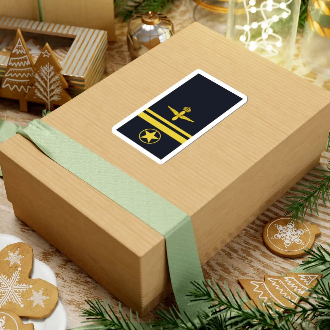 Sweden AirForce OR 6b 2019 (Sweden) (Military Rank) STICKER Vinyl Kiss-Cut Decal - The Sticker Space