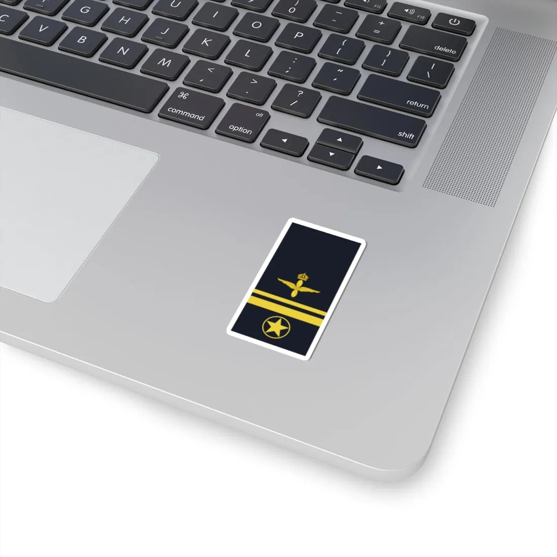 Sweden AirForce OR 6b 2019 (Sweden) (Military Rank) STICKER Vinyl Kiss-Cut Decal - The Sticker Space