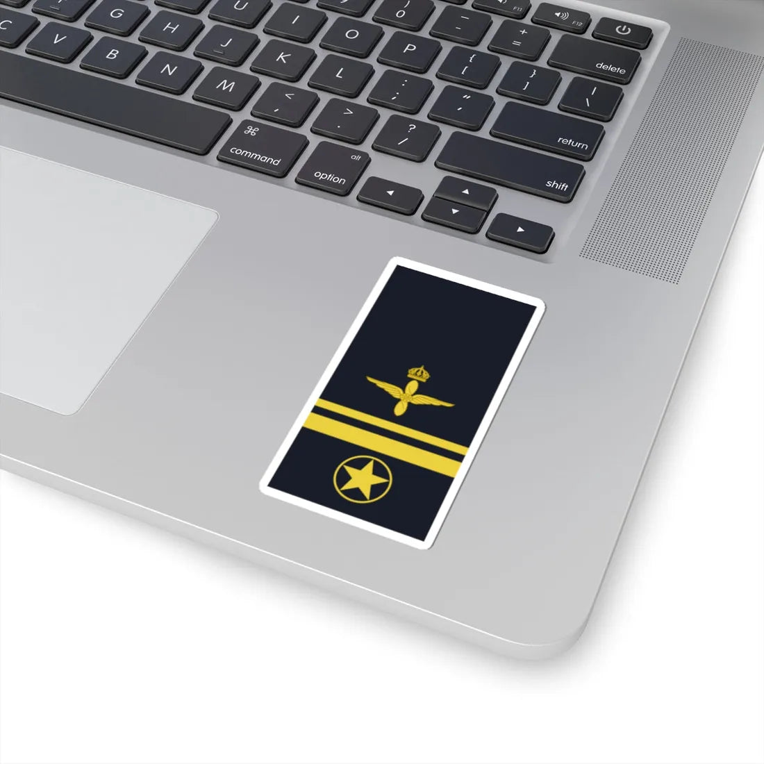 Sweden AirForce OR 6b 2019 (Sweden) (Military Rank) STICKER Vinyl Kiss-Cut Decal - The Sticker Space