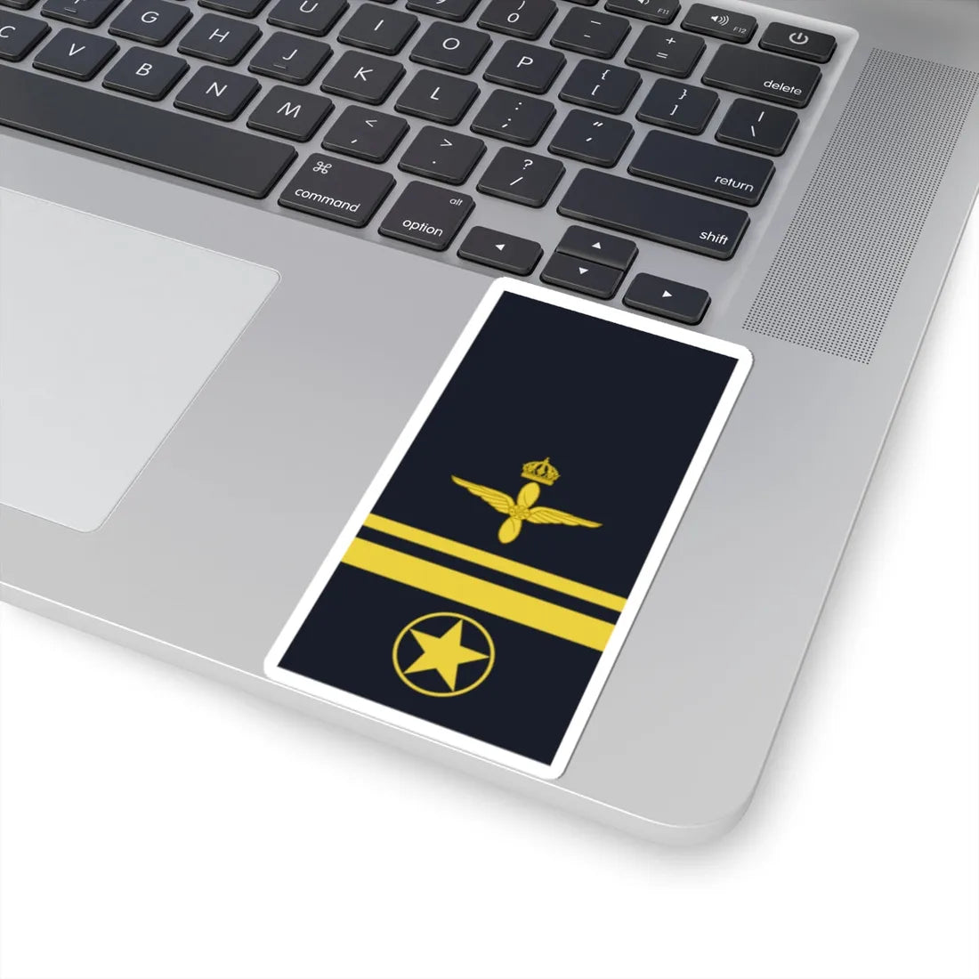 Sweden AirForce OR 6b 2019 (Sweden) (Military Rank) STICKER Vinyl Kiss-Cut Decal - The Sticker Space