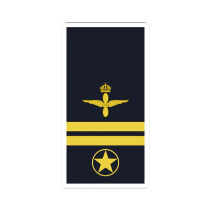 Sweden AirForce OR 7 2019 (Sweden) (Military Rank) STICKER Vinyl Kiss-Cut Decal 2 Inch White - The Sticker Space