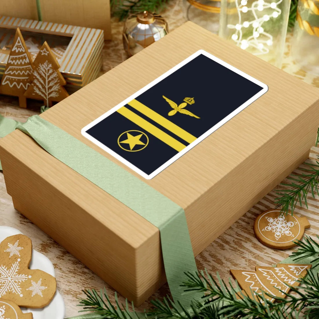 Sweden AirForce OR 7 2019 (Sweden) (Military Rank) STICKER Vinyl Kiss-Cut Decal - The Sticker Space