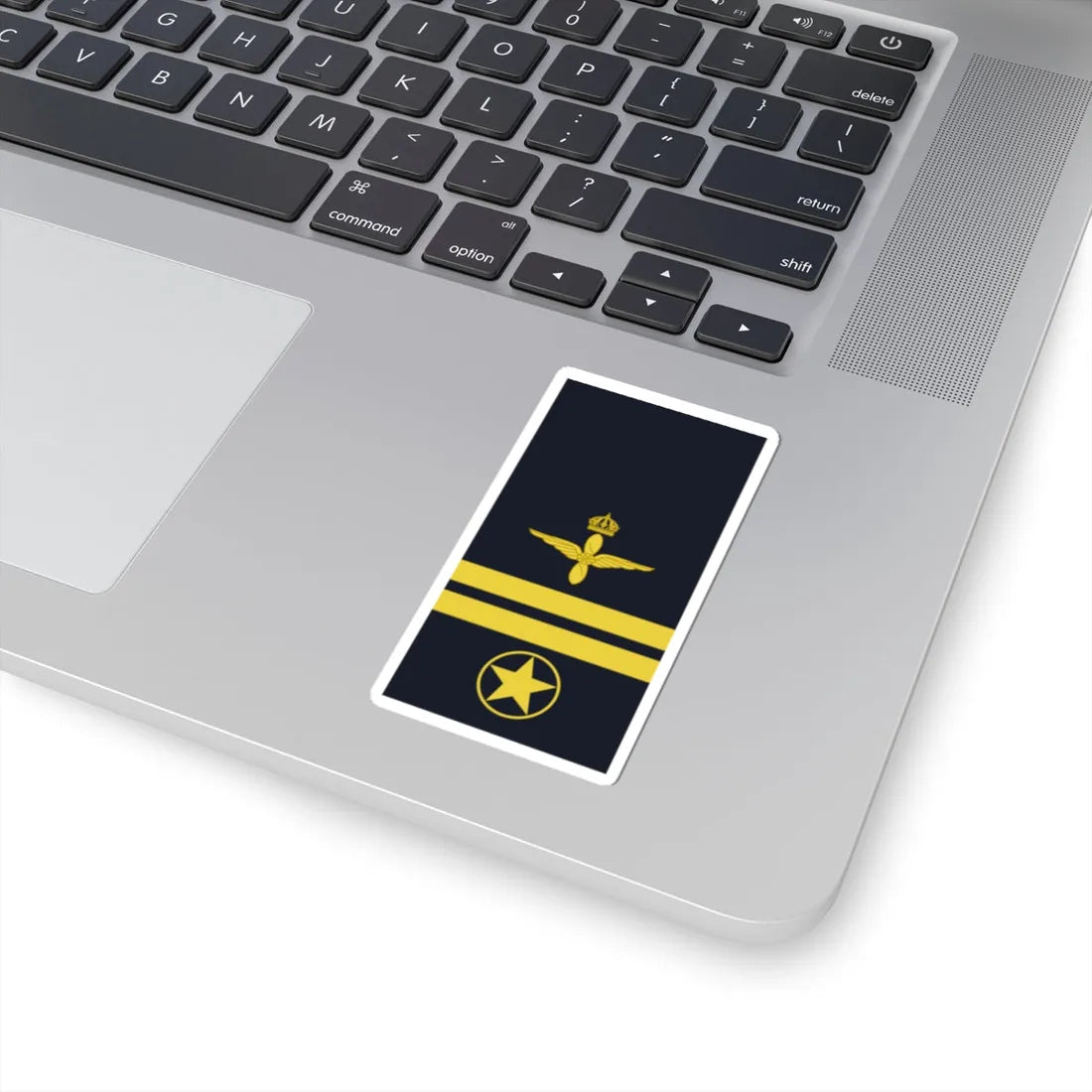 Sweden AirForce OR 7 2019 (Sweden) (Military Rank) STICKER Vinyl Kiss-Cut Decal - The Sticker Space