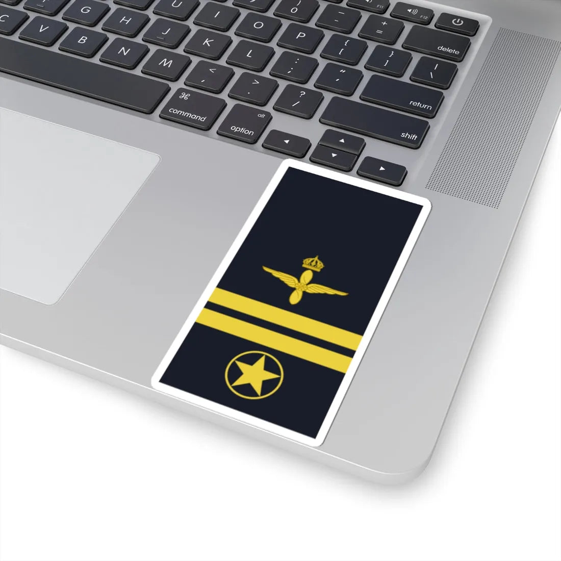 Sweden AirForce OR 7 2019 (Sweden) (Military Rank) STICKER Vinyl Kiss-Cut Decal - The Sticker Space