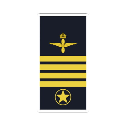 Sweden AirForce OR 9 2019 (Sweden) (Military Rank) STICKER Vinyl Kiss-Cut Decal 2 Inch White - The Sticker Space