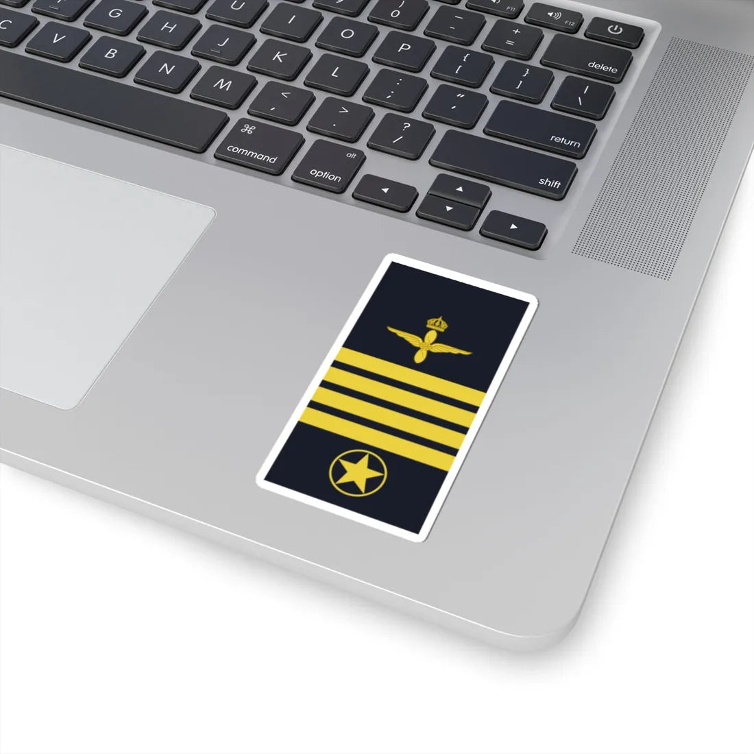 Sweden AirForce OR 9 2019 (Sweden) (Military Rank) STICKER Vinyl Kiss-Cut Decal - The Sticker Space