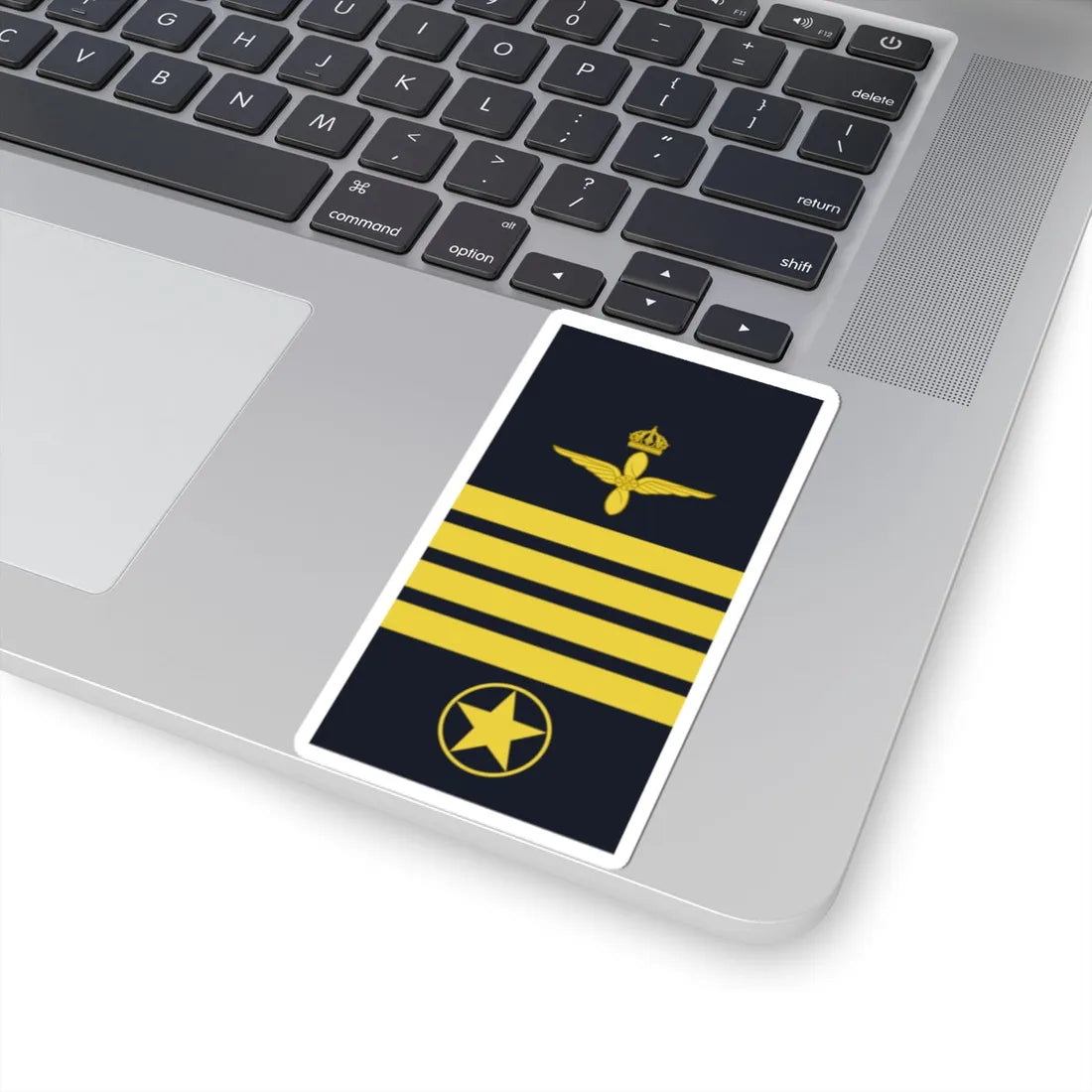 Sweden AirForce OR 9 2019 (Sweden) (Military Rank) STICKER Vinyl Kiss-Cut Decal - The Sticker Space