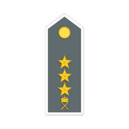 Sweden Army OF 2 M1987 (Sweden) (Military Rank) STICKER Vinyl Kiss-Cut Decal 6 Inch White - The Sticker Space