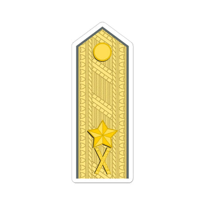 Sweden Army OF 6 M1987 (Sweden) (Military Rank) STICKER Vinyl Kiss-Cut Decal 6 Inch White - The Sticker Space