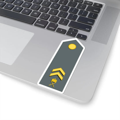 Sweden Army OR 4 M1987 (Sweden) (Military Rank) STICKER Vinyl Kiss-Cut Decal - The Sticker Space