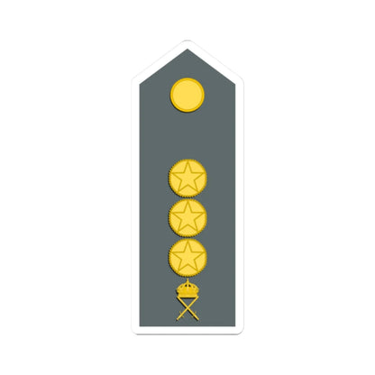 Sweden Army OR 7 M1987 (Sweden) (Military Rank) STICKER Vinyl Kiss-Cut Decal 2 Inch White - The Sticker Space