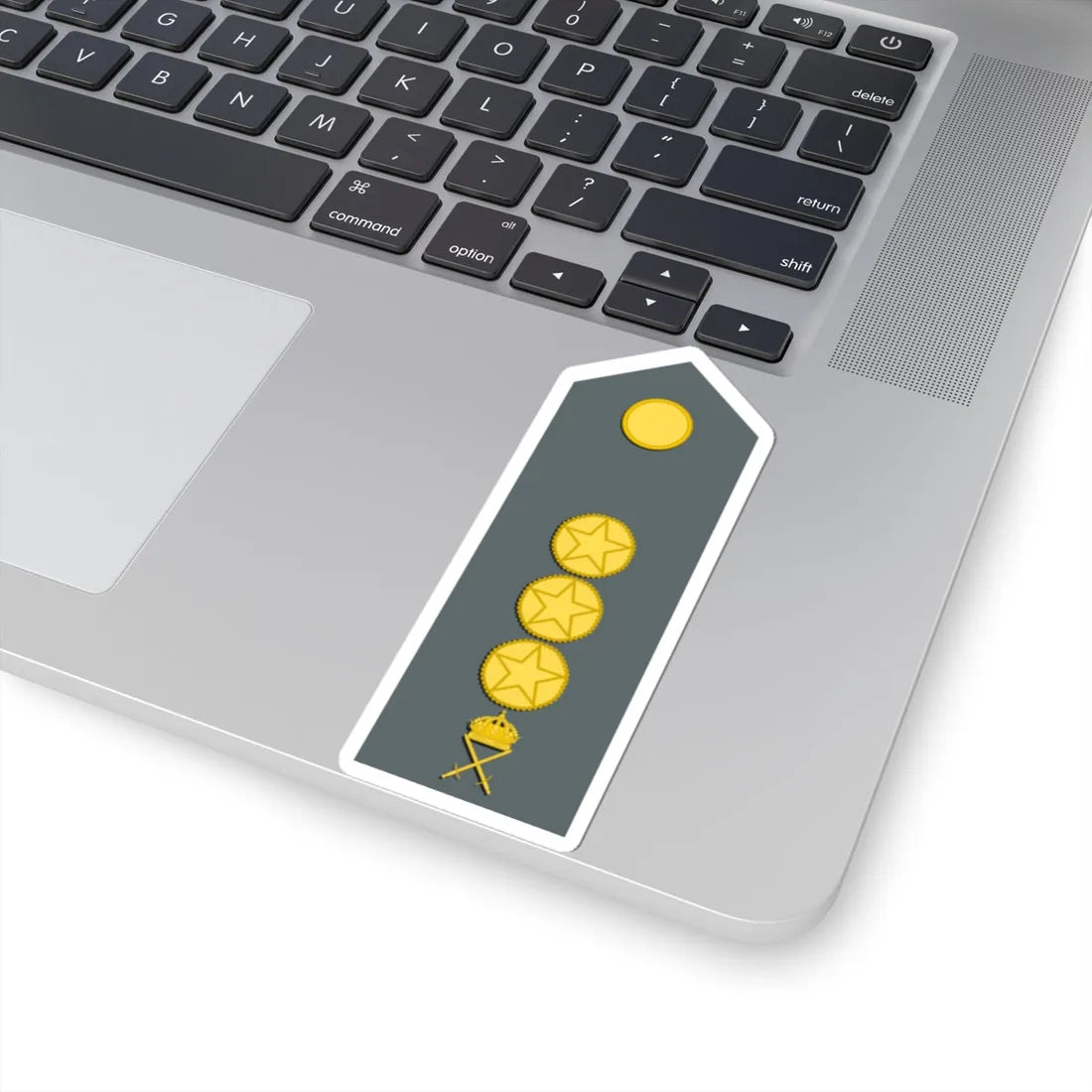 Sweden Army OR 7 M1987 (Sweden) (Military Rank) STICKER Vinyl Kiss-Cut Decal - The Sticker Space