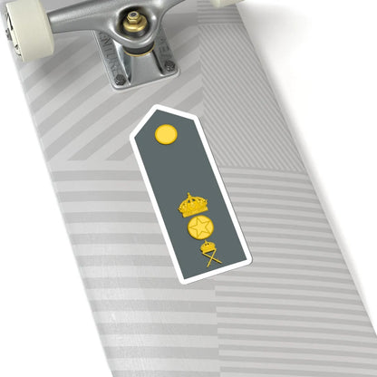 Sweden Army OR 8 M1987 (Sweden) (Military Rank) STICKER Vinyl Kiss-Cut Decal - The Sticker Space