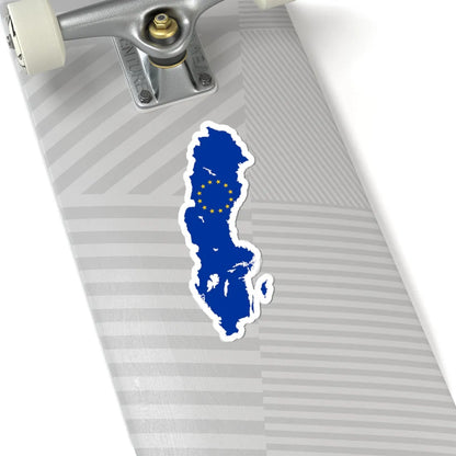 Sweden EU (Sweden) STICKER Vinyl Kiss-Cut Decal - The Sticker Space